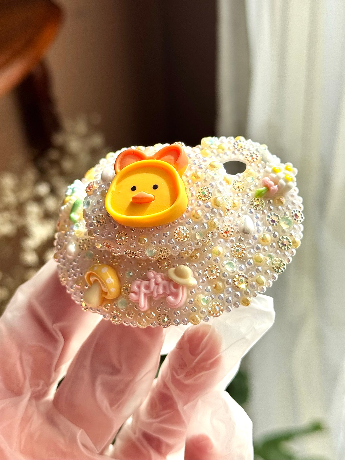 Spring day duckling adult sized pacifier