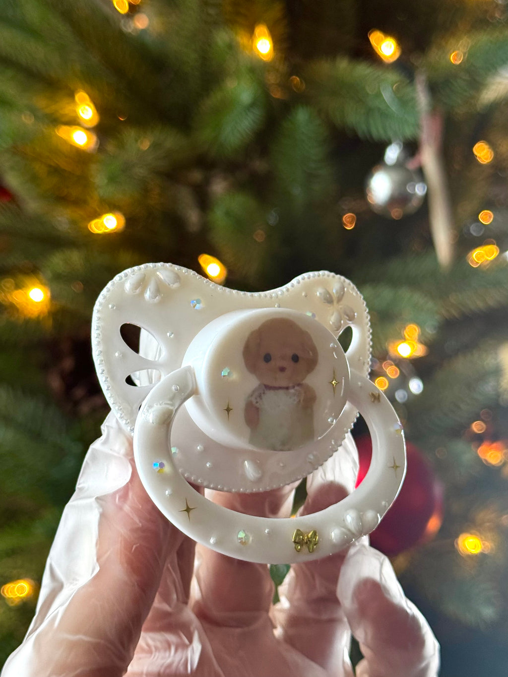 Golden Puppy adult pacifier