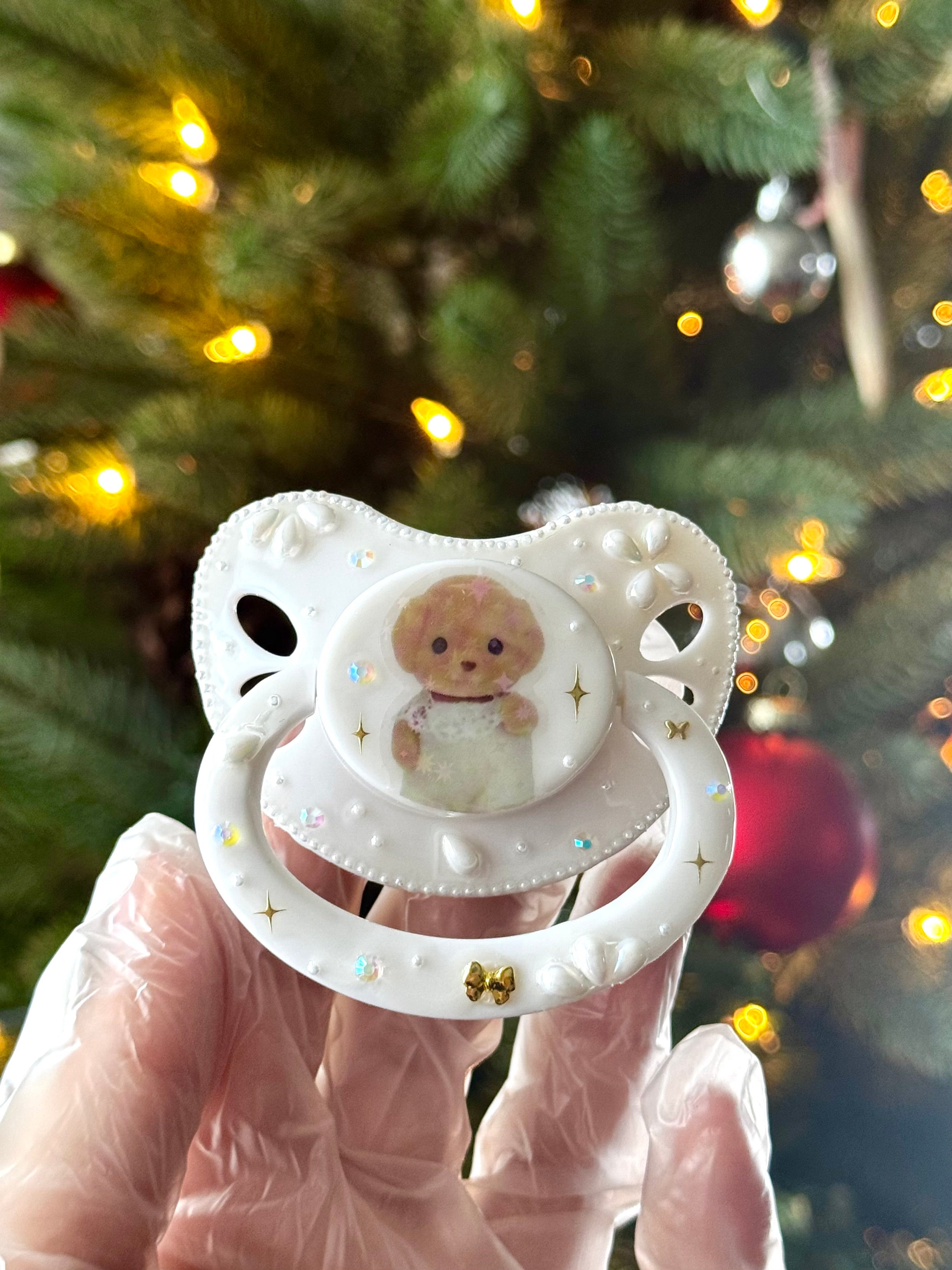 Golden Puppy adult pacifier