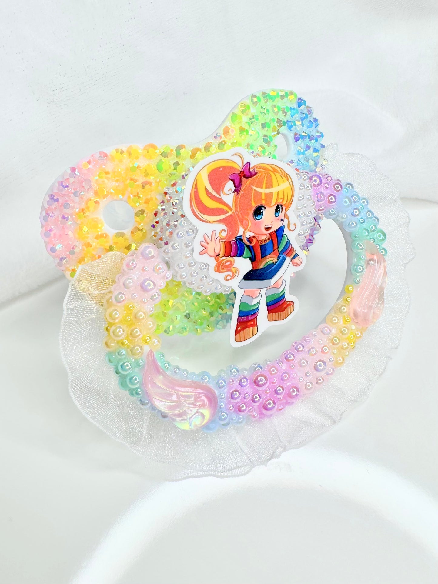 Rainbow brite adult pacifier