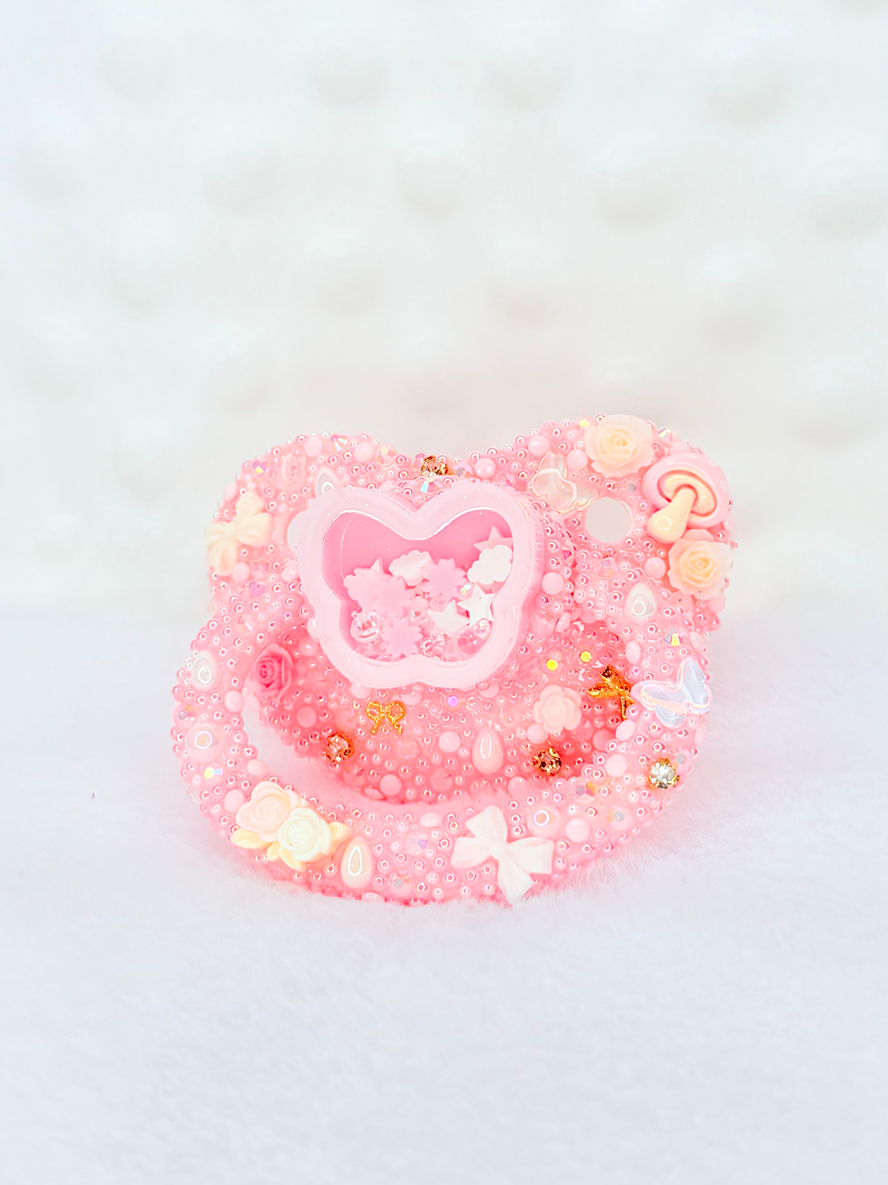 Butterfly resin shaker adult pacifier