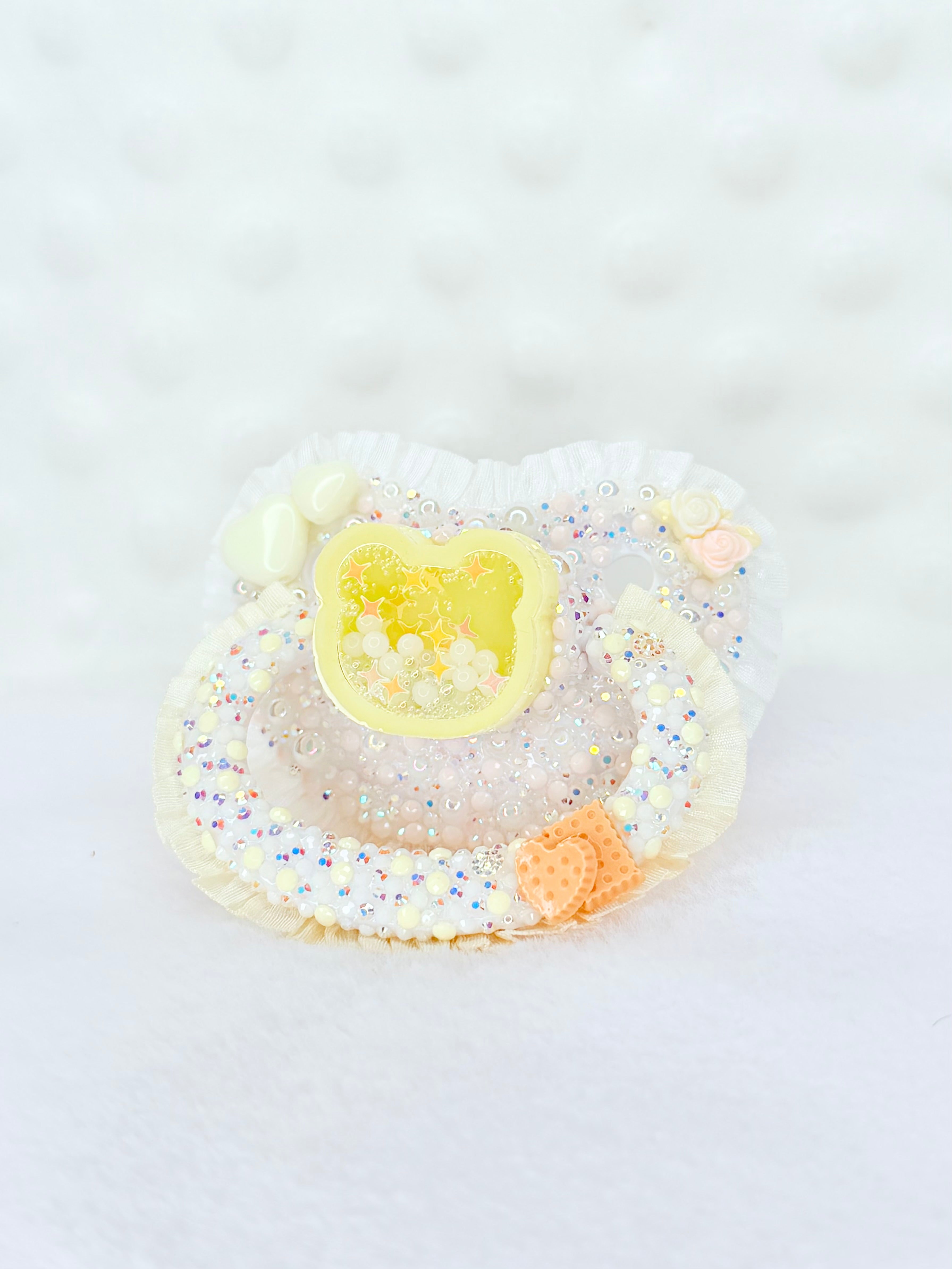 Bear resin shaker adult pacifier