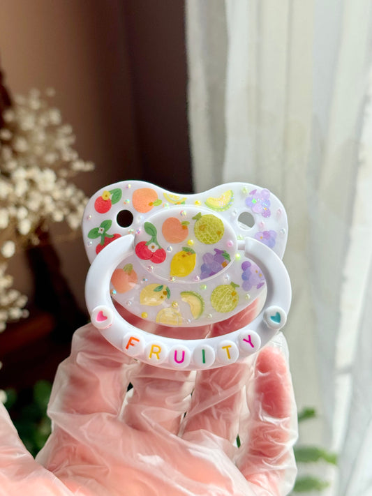 Fruit Rainbow adult sized sticker pacifier