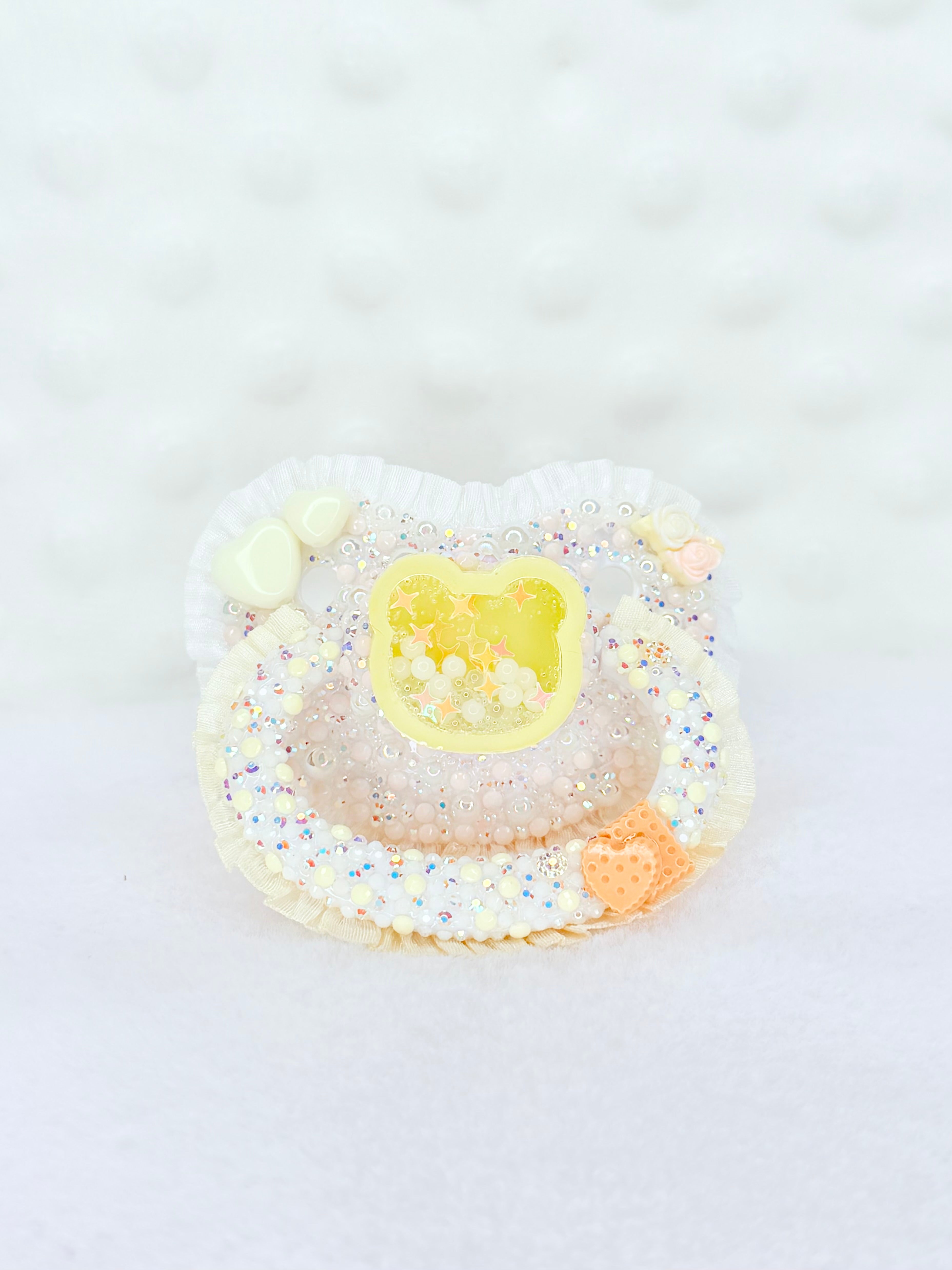 Bear resin shaker adult pacifier