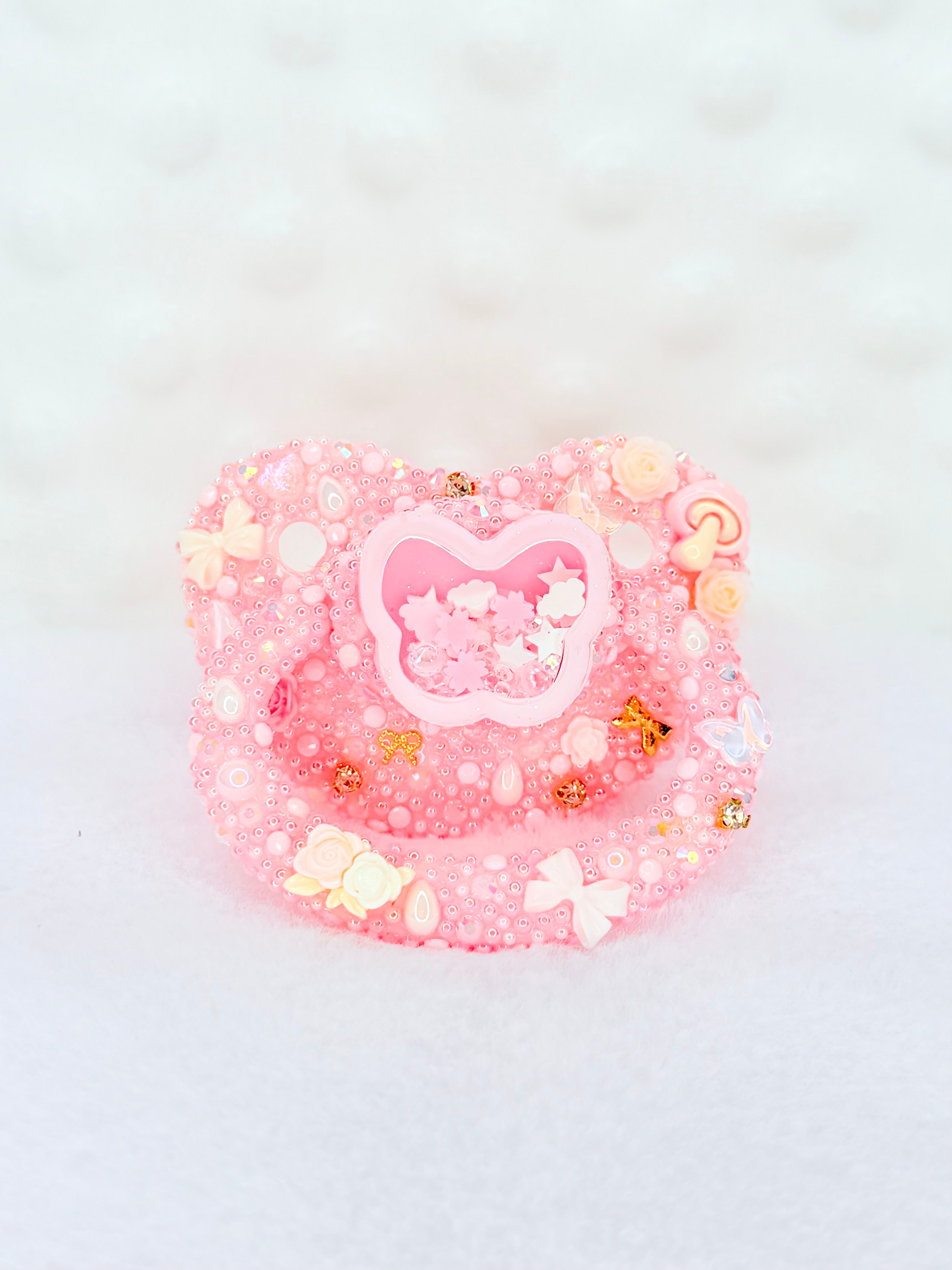 Butterfly resin shaker adult pacifier