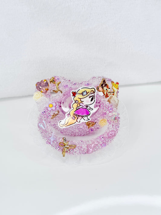 Rapunzel adult sized lace handle pacifier