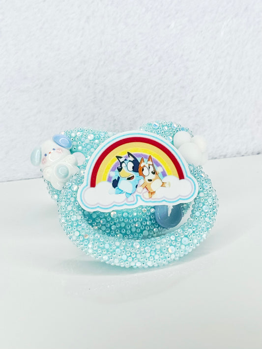 Cloudy Day Bluey adult sized pacifier