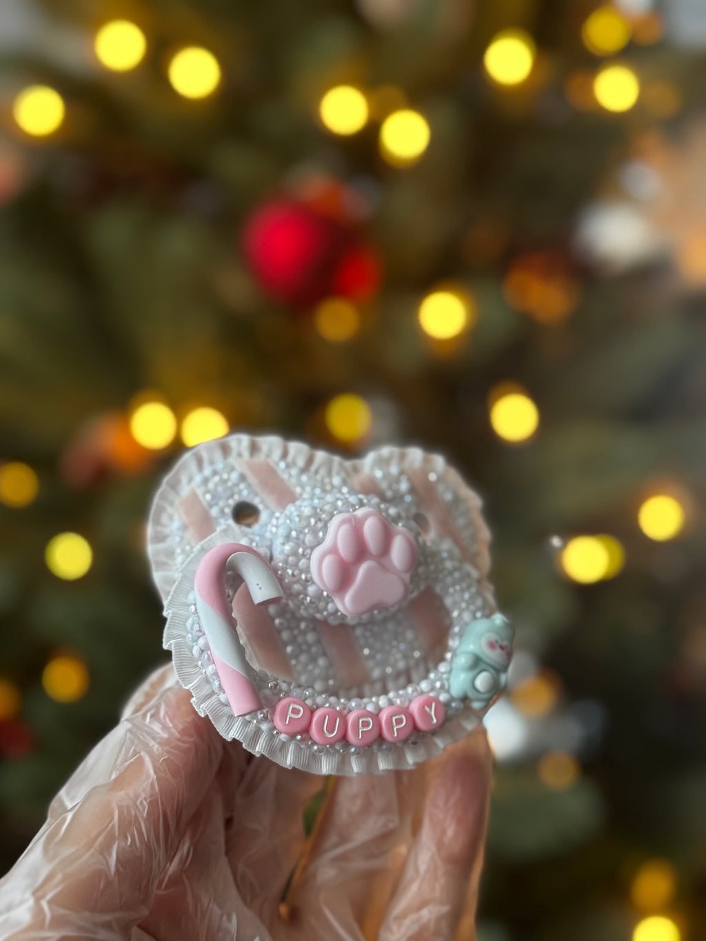 Puppy paws spinning centre adult pacifier