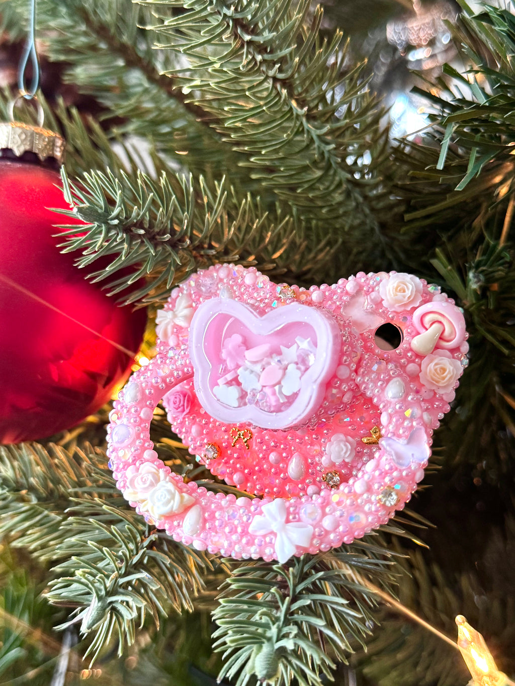 Butterfly resin shaker adult pacifier