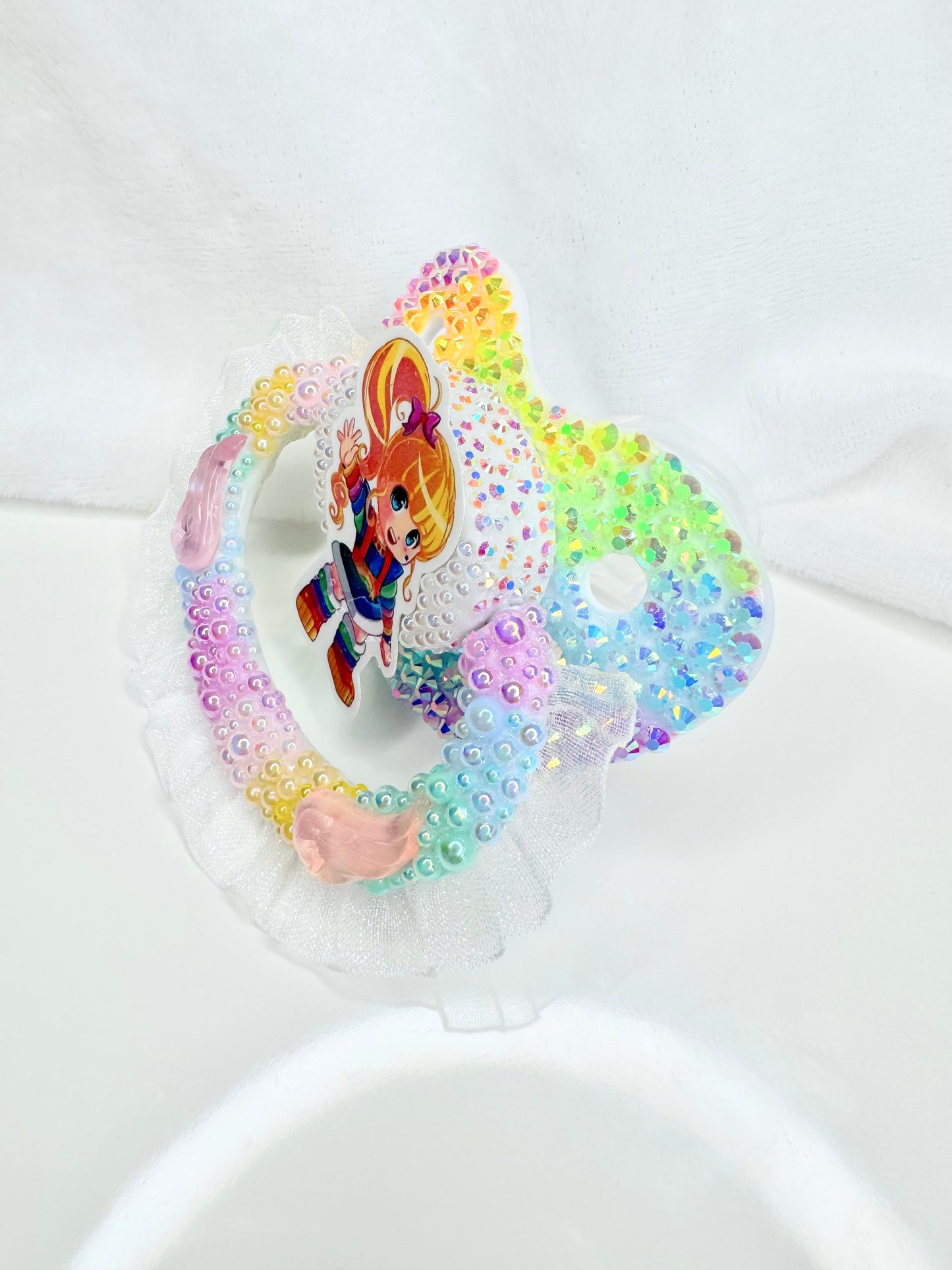 Rainbow brite adult pacifier