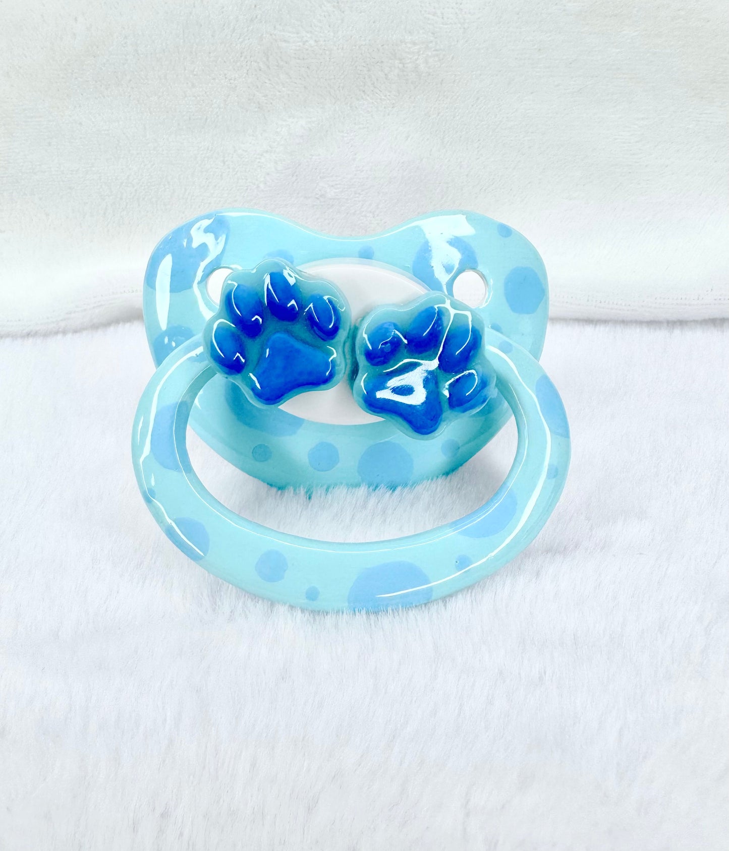 Blues clues inspired paw design adult pacifier