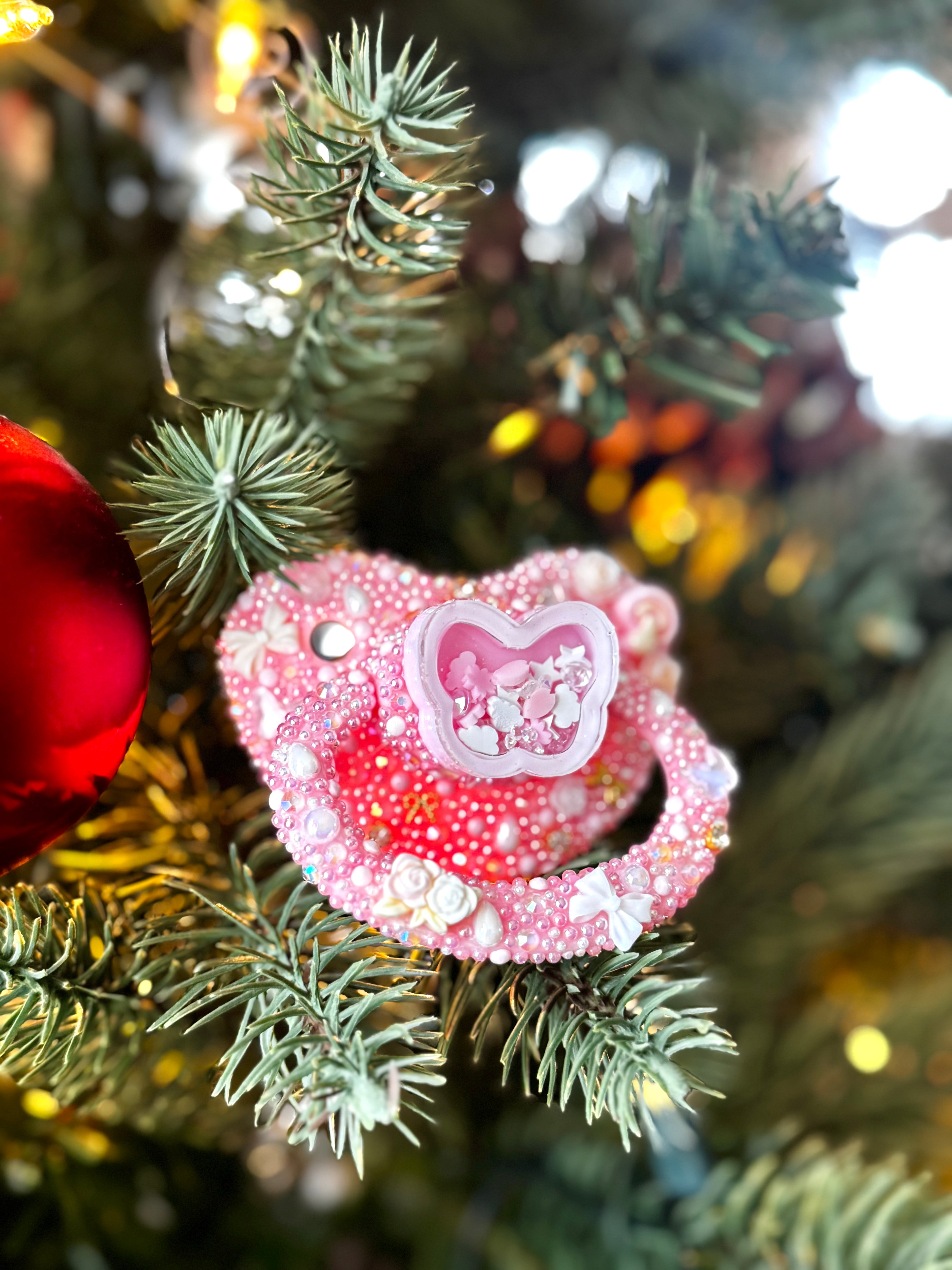 Butterfly resin shaker adult pacifier