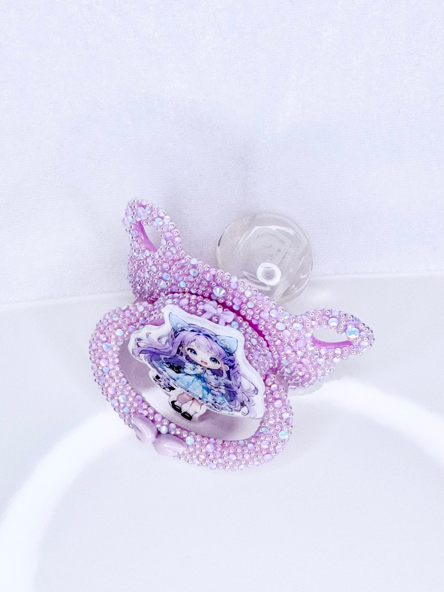 Kawaii girl adult sized bear pacifier