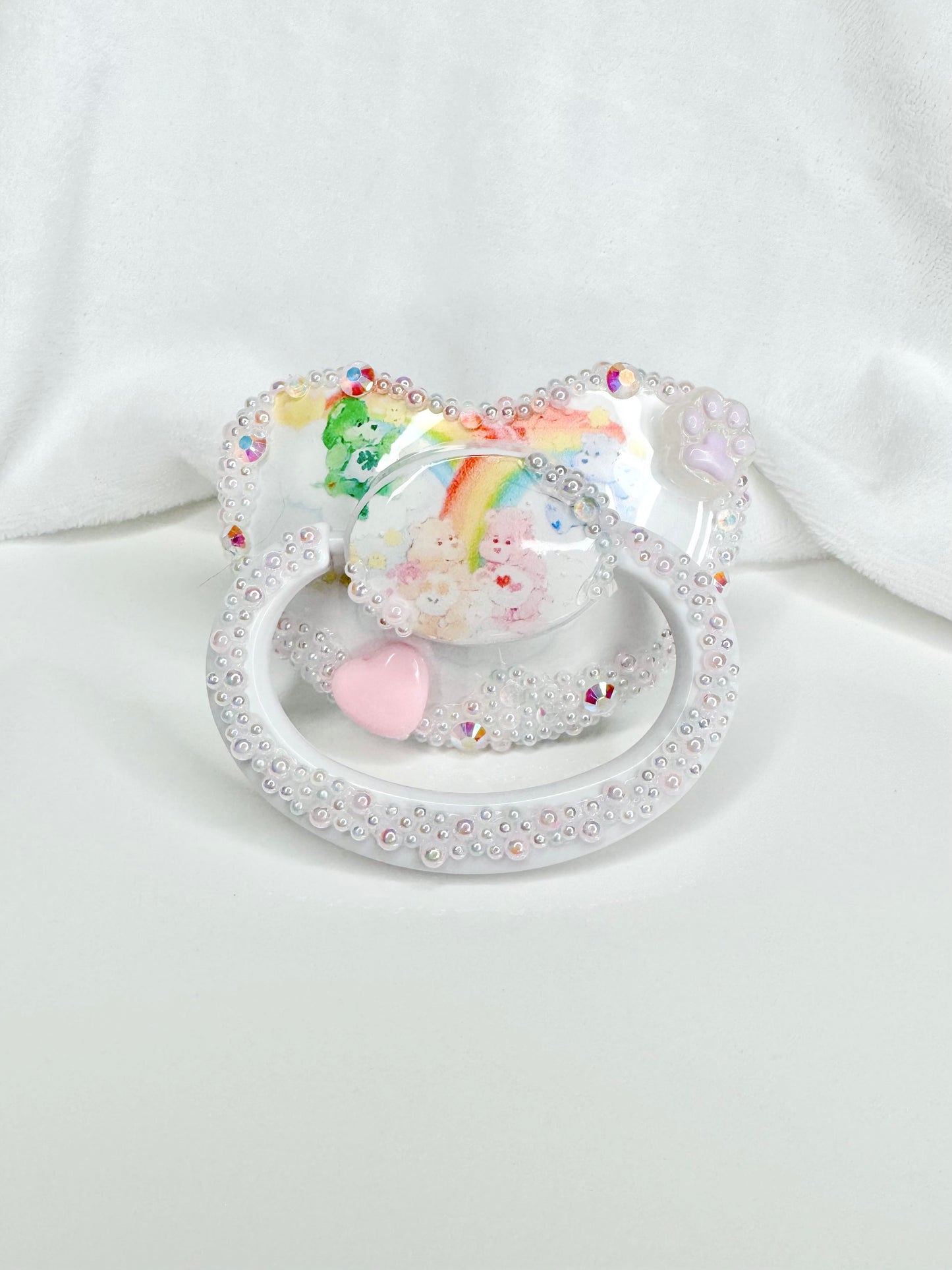 Care Bears in the clouds pacifier