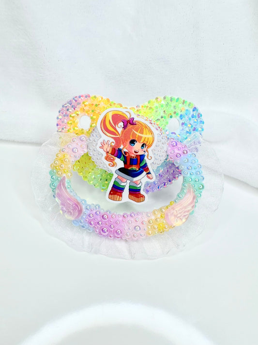 Rainbow brite adult pacifier