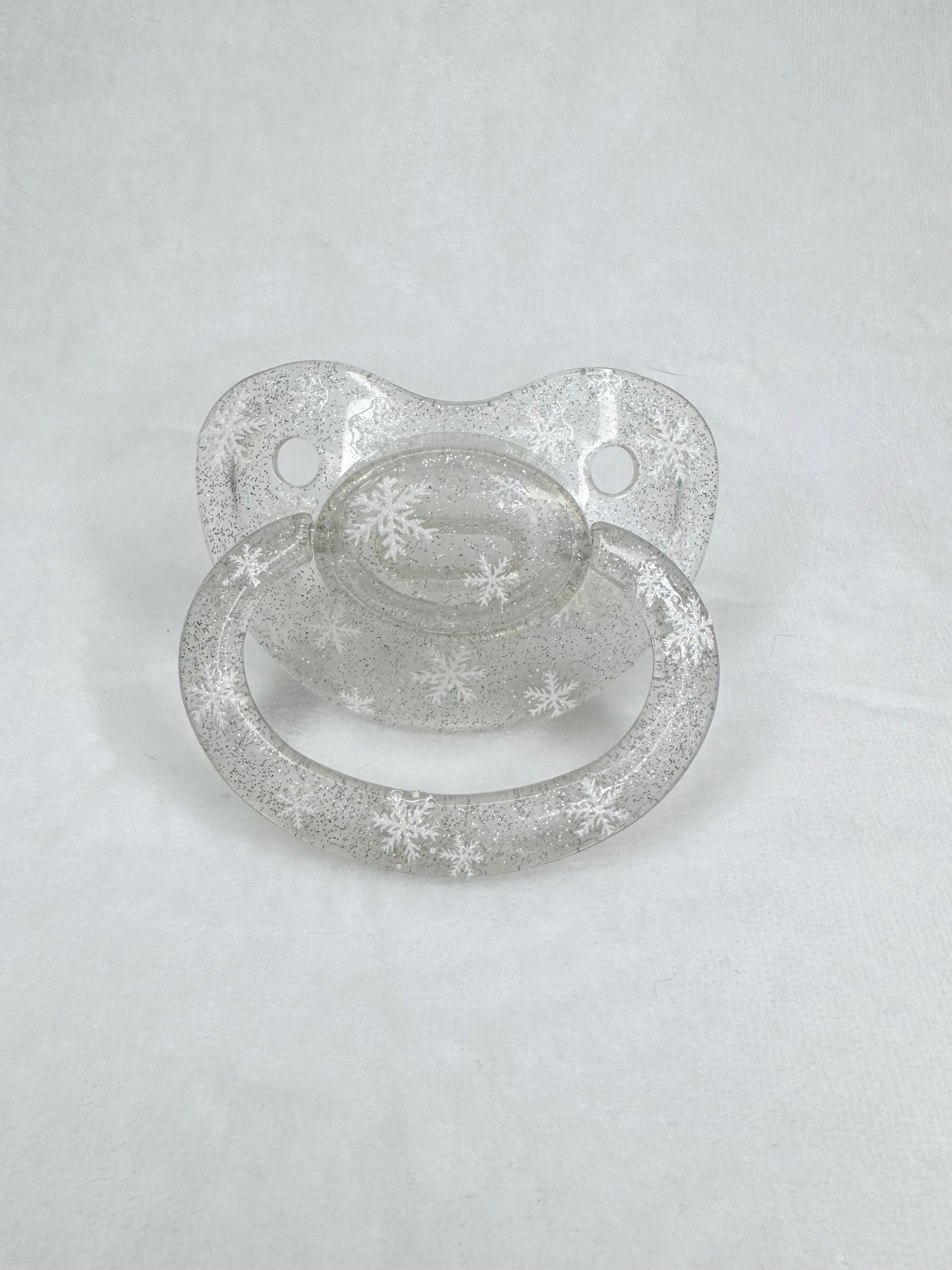 Snow day adult pacifier