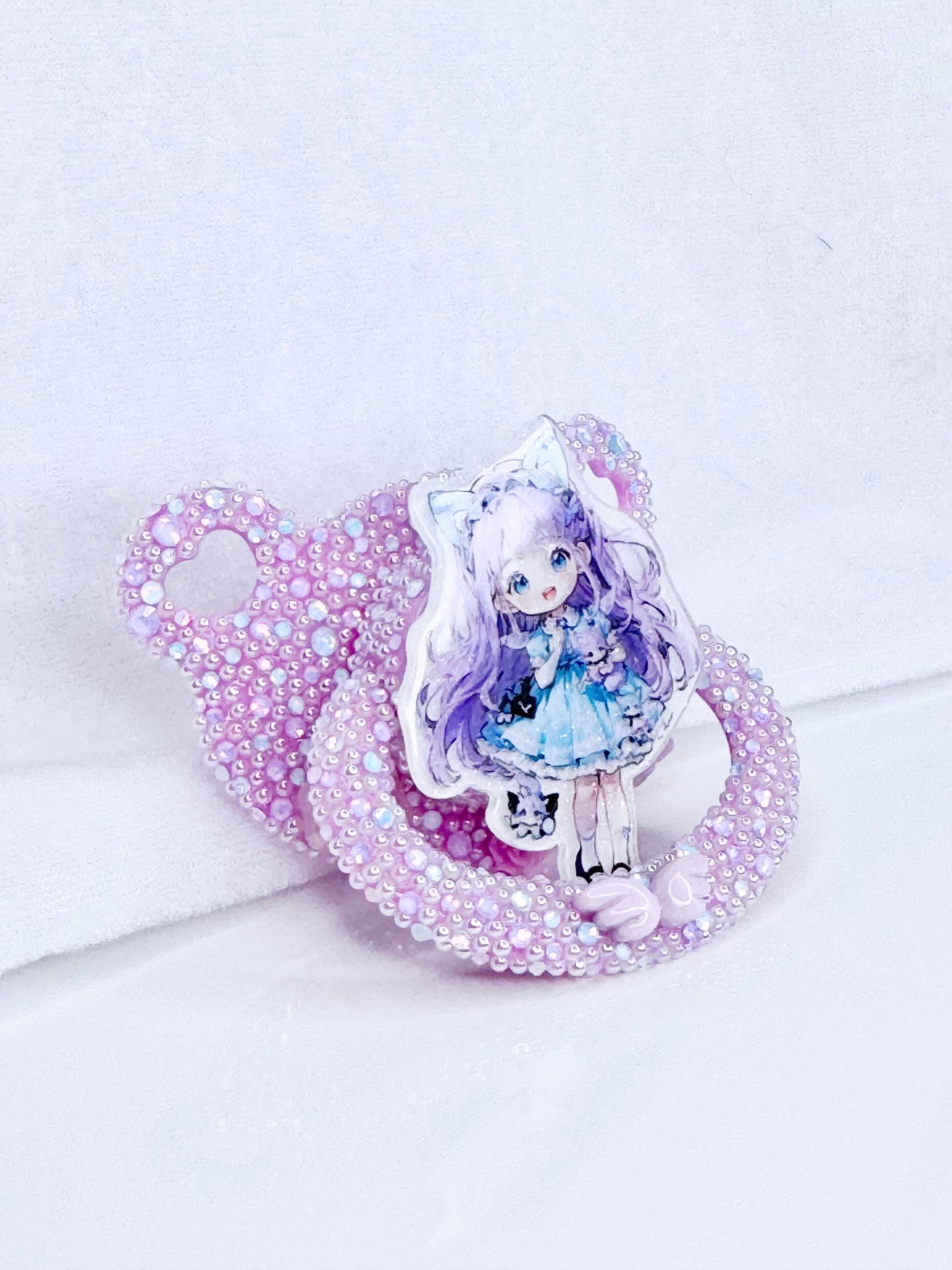 Kawaii girl adult sized bear pacifier