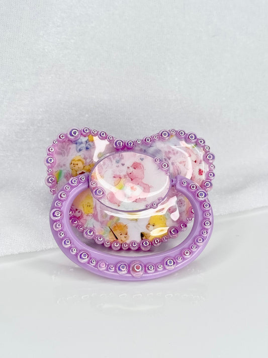 CareBears vinyl image heat sealed adult sized pacifier