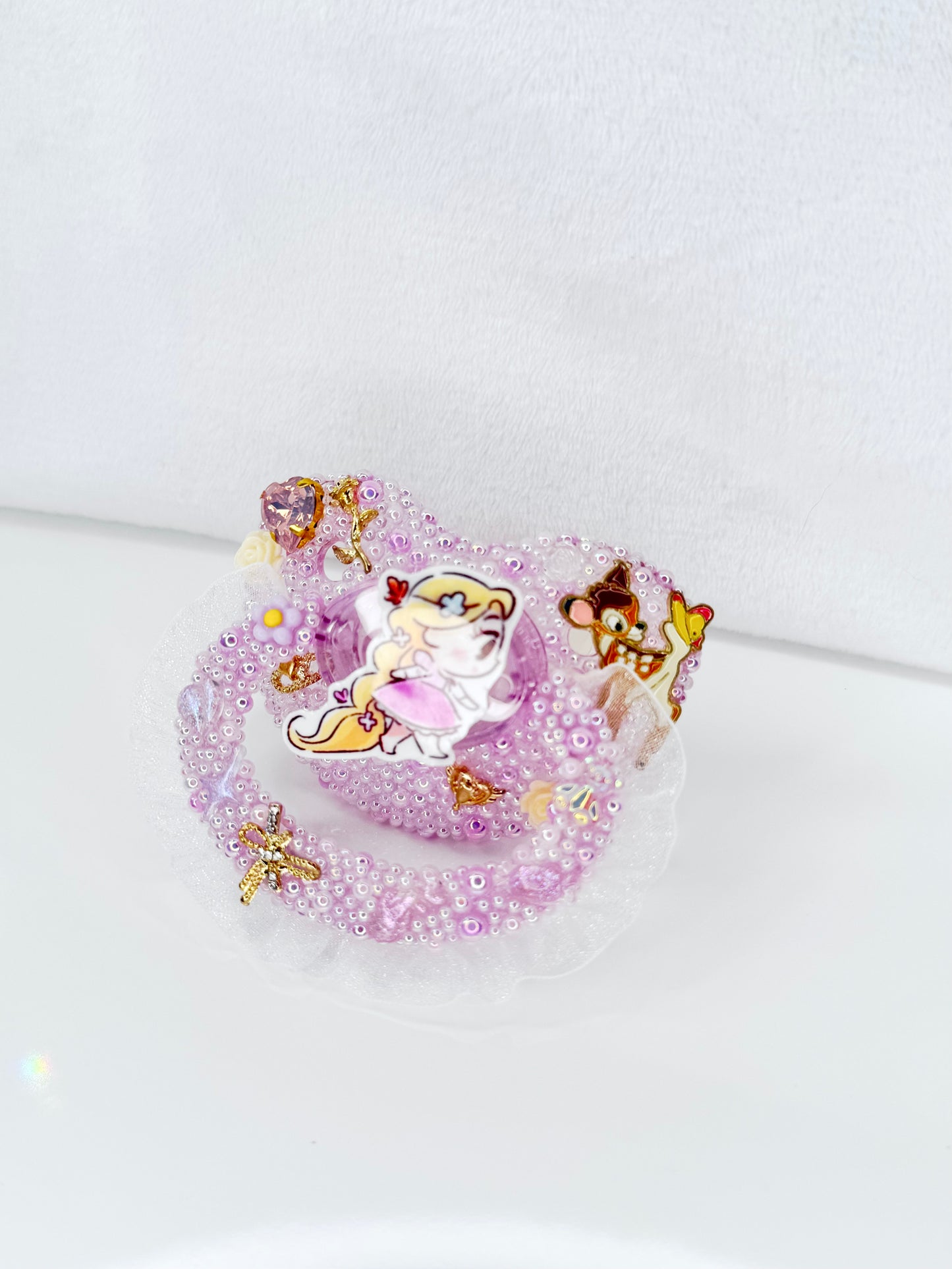 Rapunzel adult sized lace handle pacifier