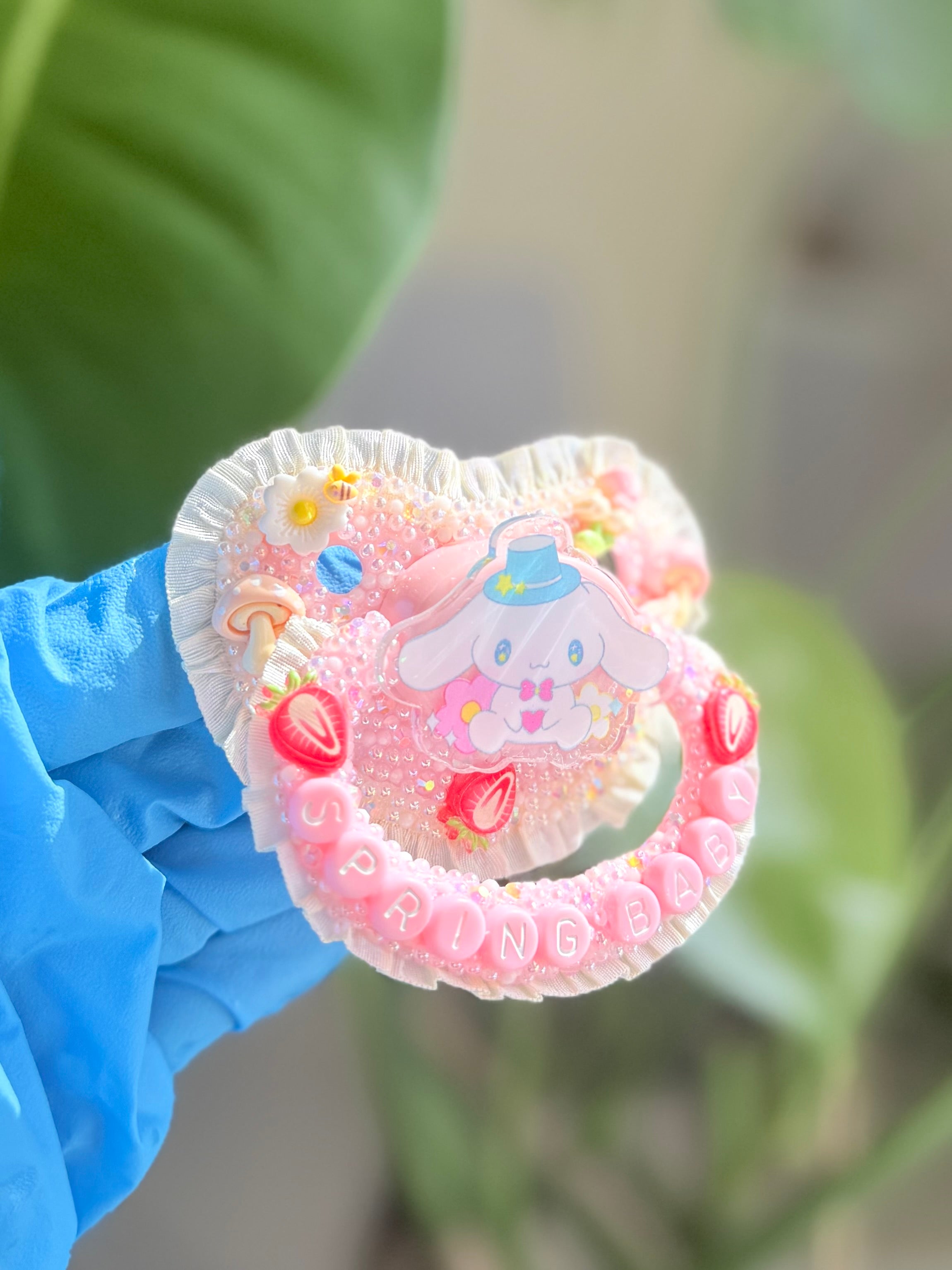 Spring baby adult pacifier