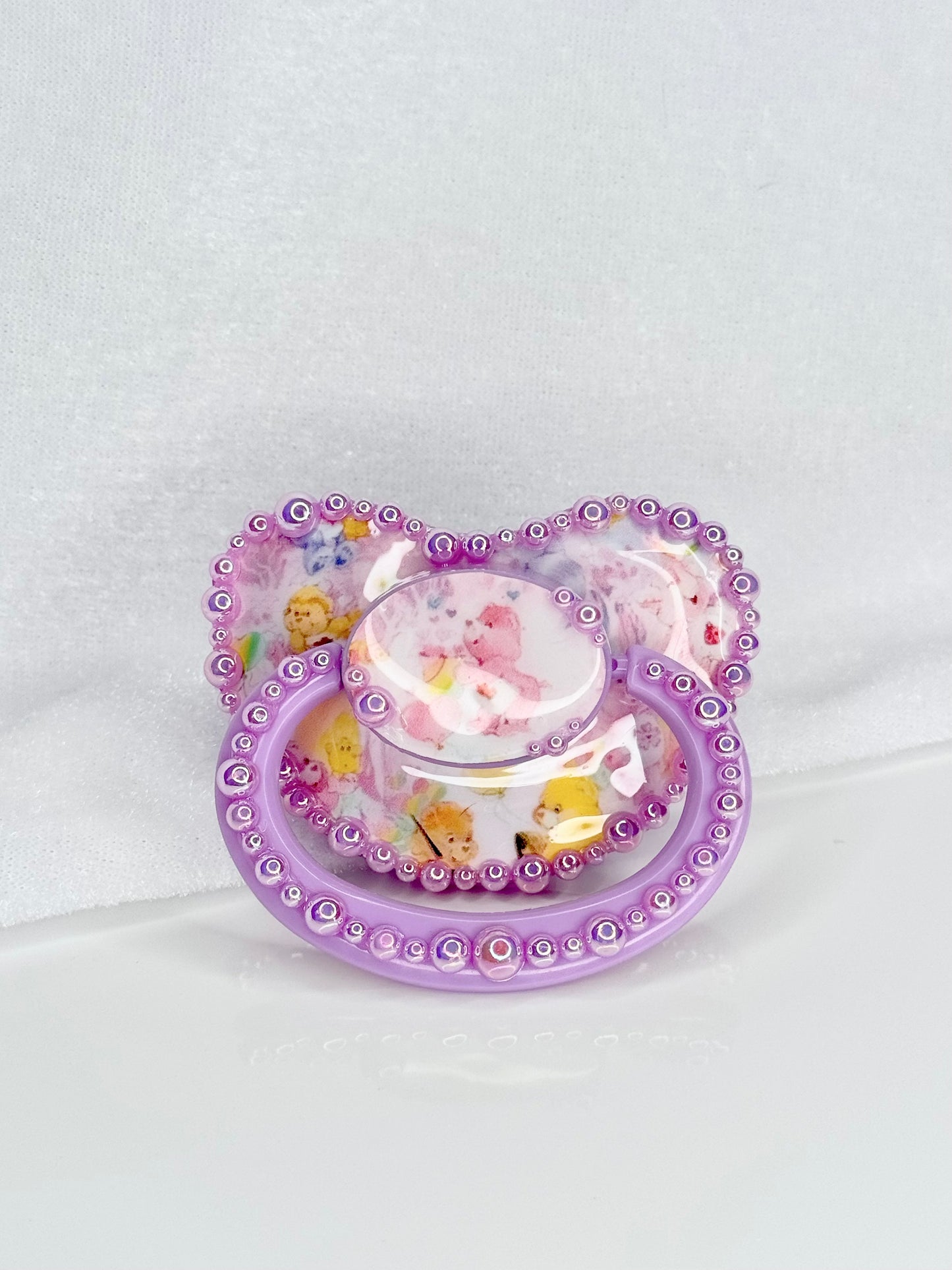 CareBears vinyl image heat sealed adult sized pacifier