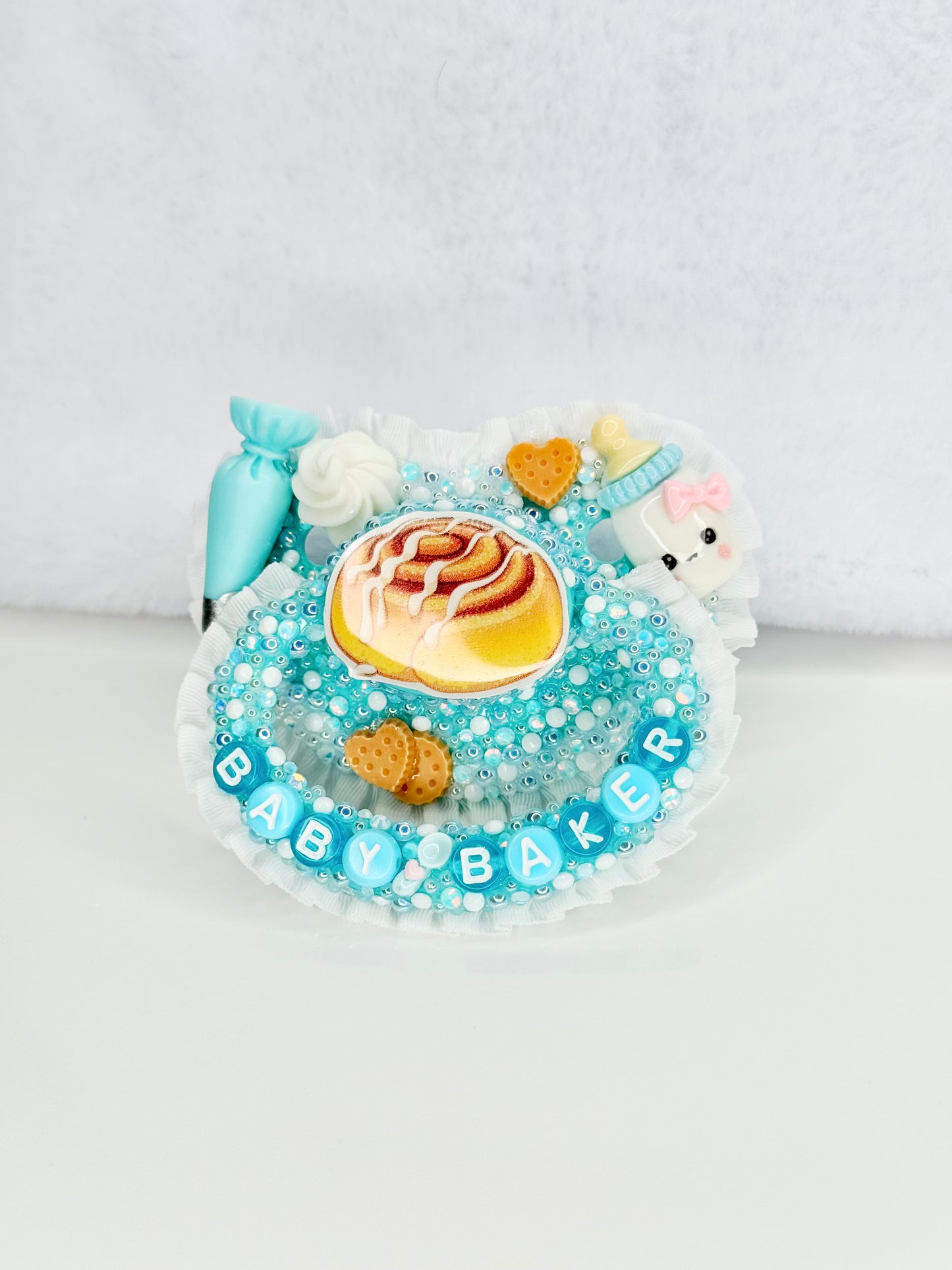 Baker baby cinnamon roll full lace adult sized pacifier