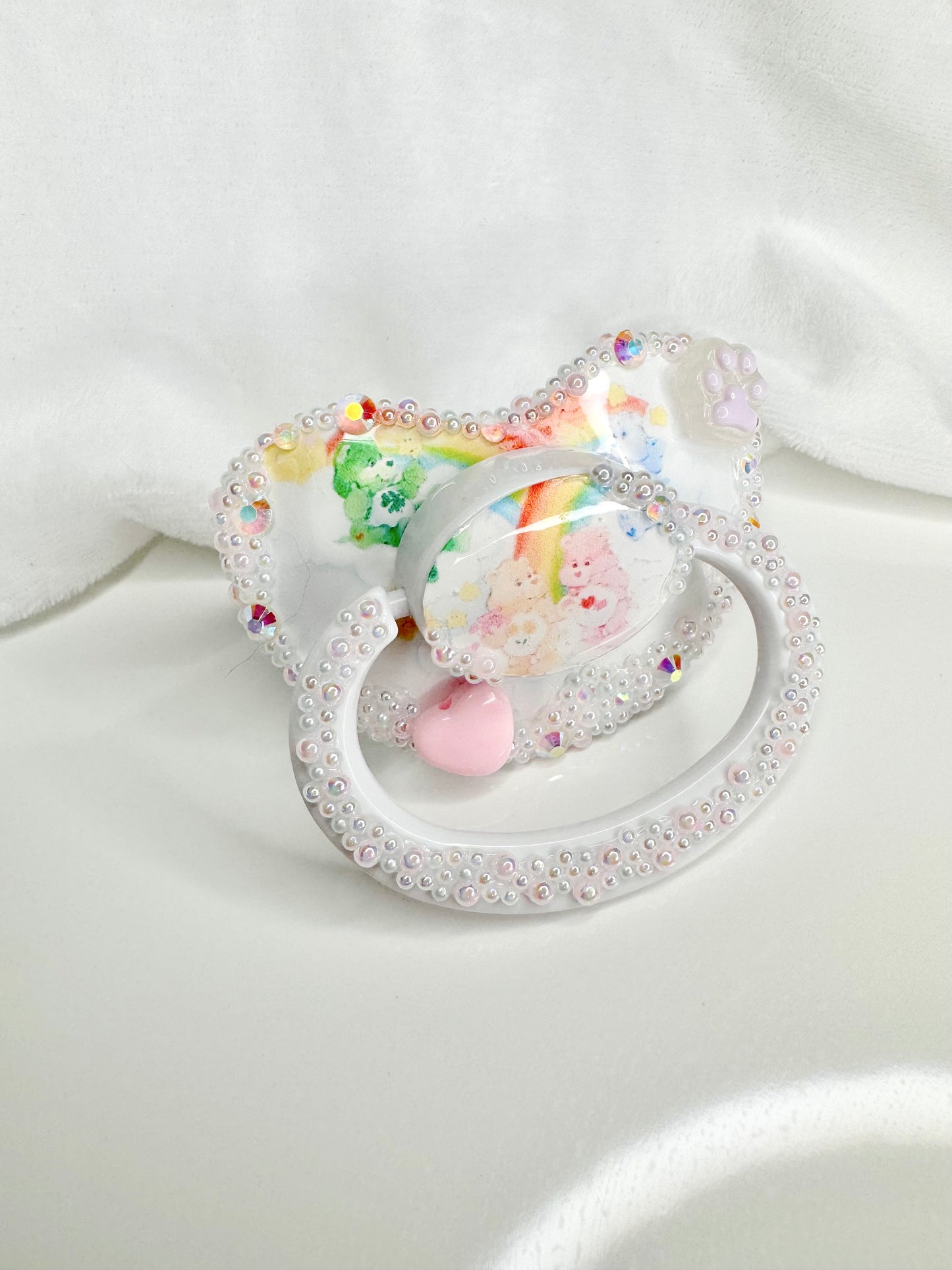 Care Bears in the clouds pacifier