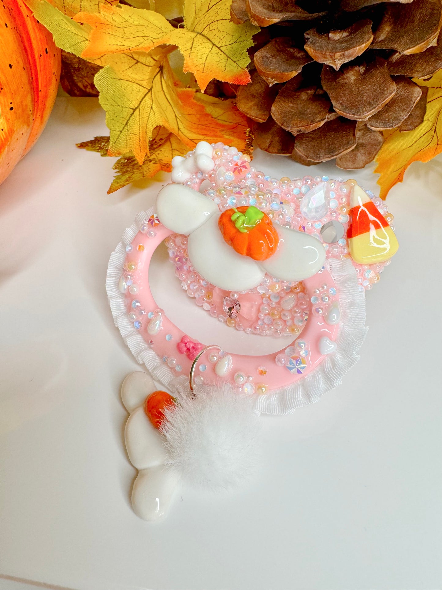 Pumpkin Cinnamoroll adult pacifier