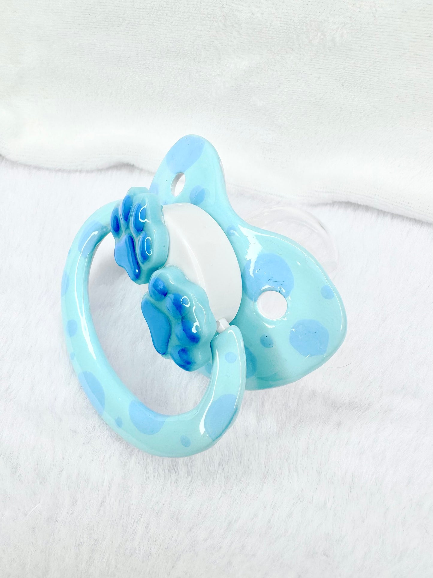 Blues clues inspired paw design adult pacifier