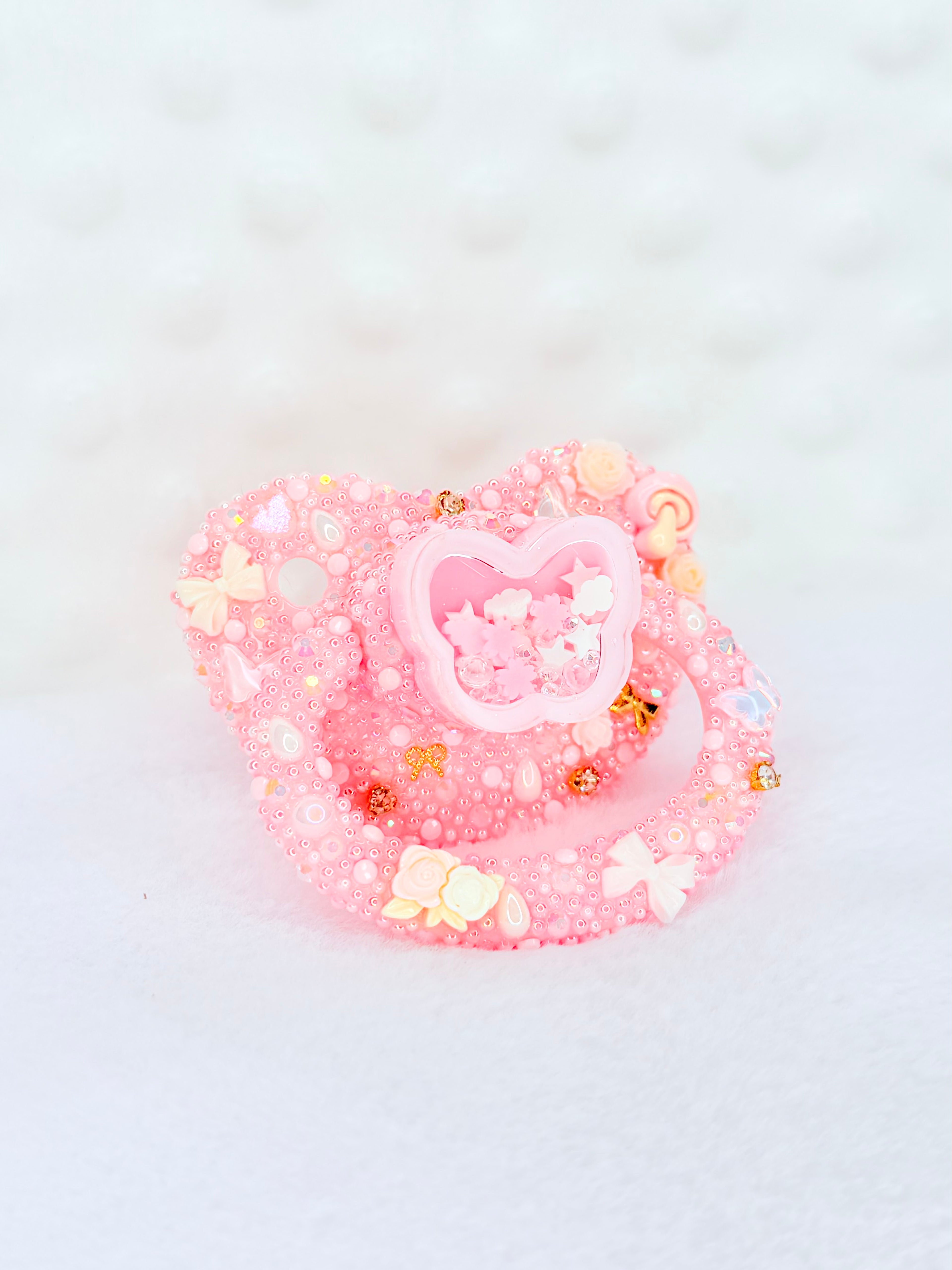 Butterfly resin shaker adult pacifier