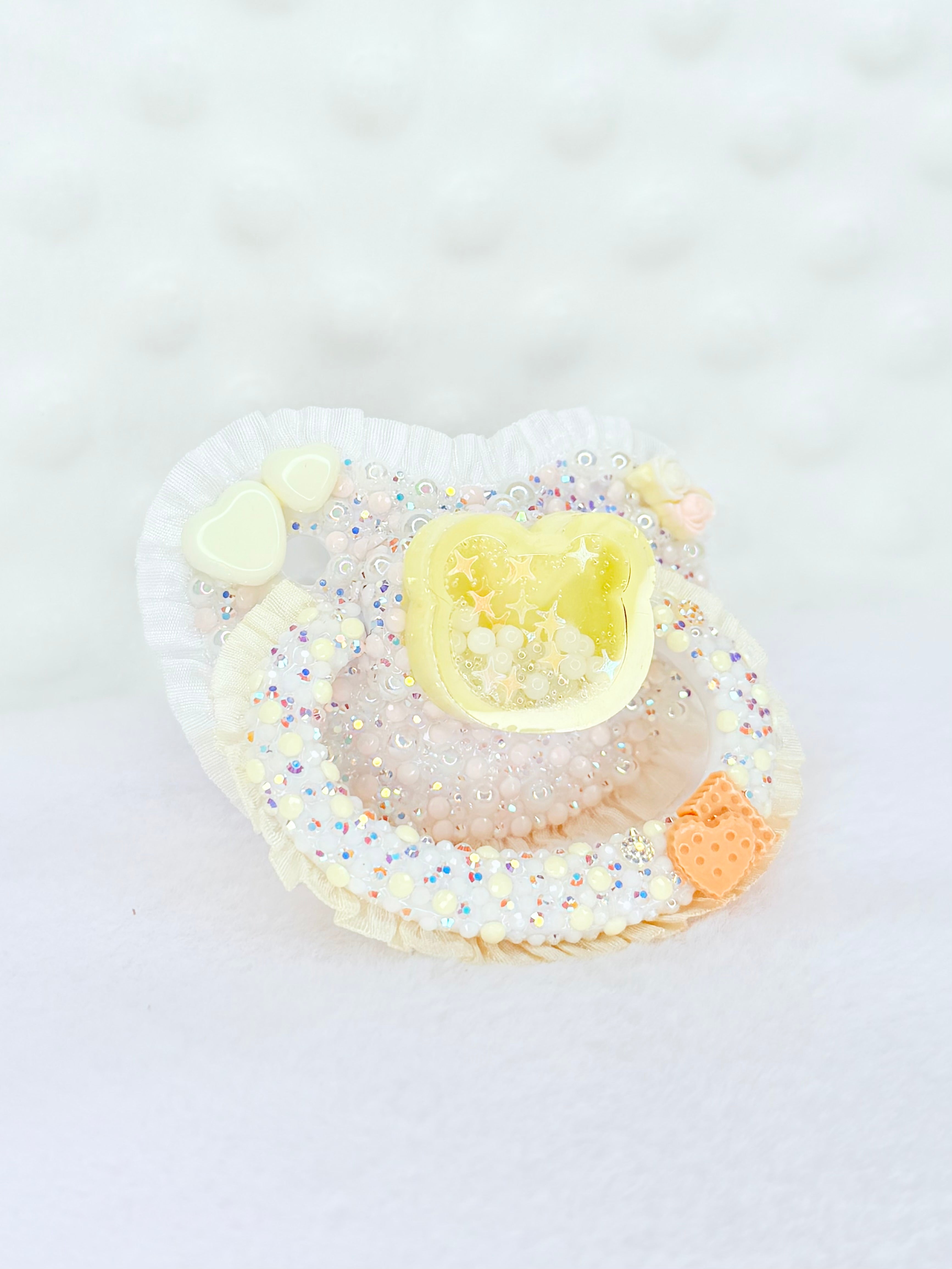 Bear resin shaker adult pacifier