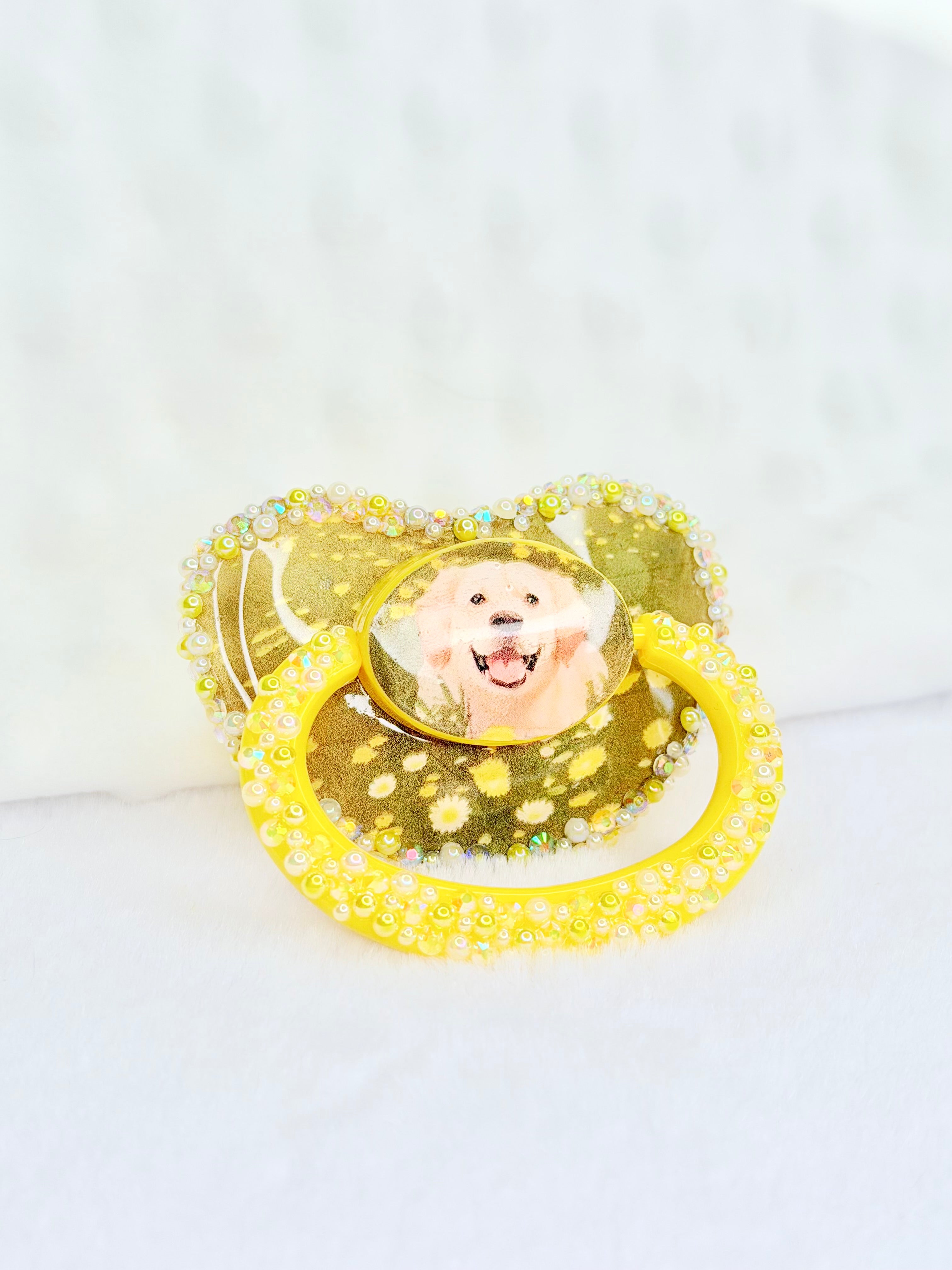 Golden retriever adult image pacifier