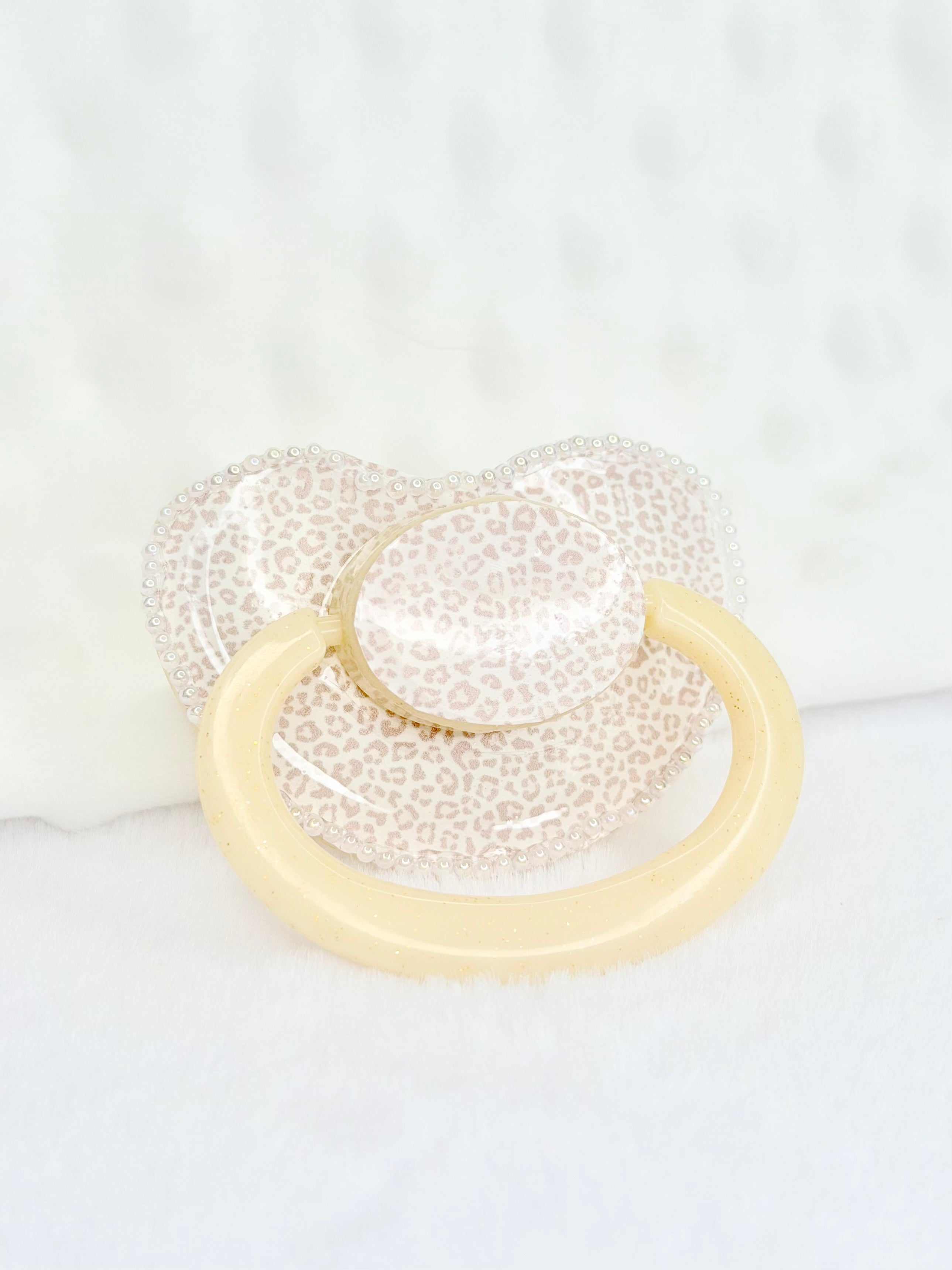 soft Cheetah print adult image pacifier
