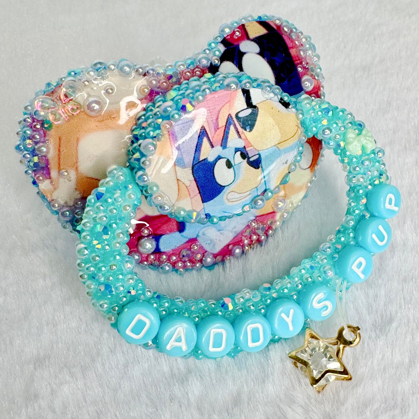 Daddy's Pup Bluey - Adult pacifier
