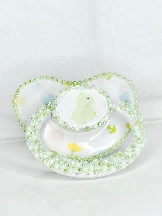 Baby Dino adult sized vinyl image heat sealed pacifier