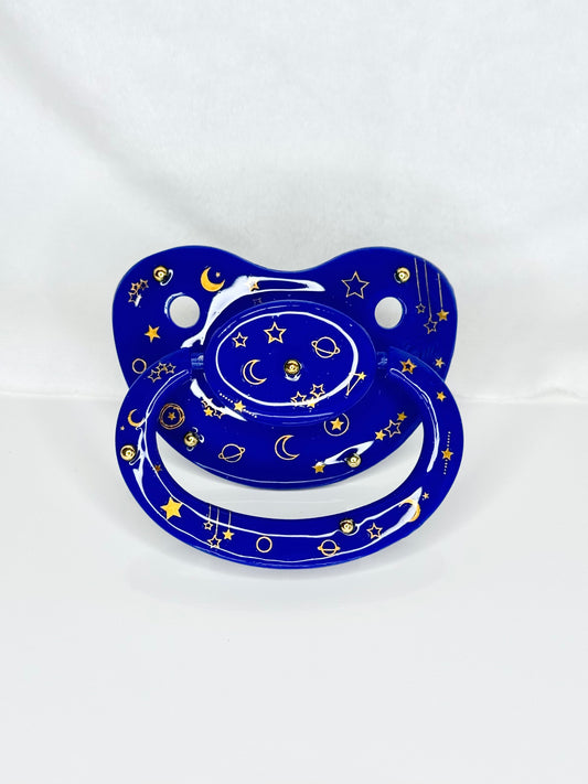 Cosmic gold adult sized pacifier
