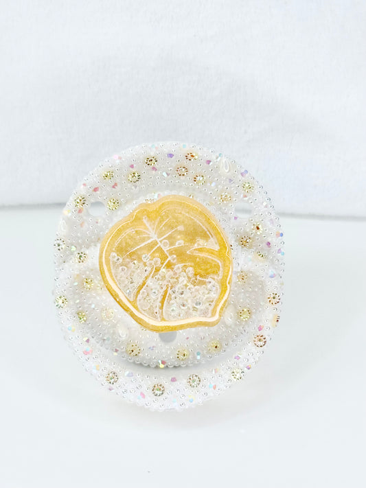 Monstera dry shaker adult sized round pacifier