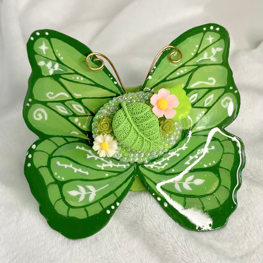 Pantone greenery butterfly - Shaped adult pacifier