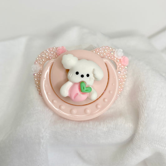 Mini guard peachy pup - adult pacifiers